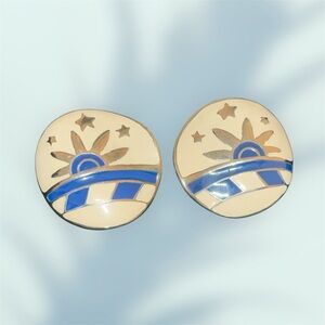 Boho Vintage Sun & Stars Earrings